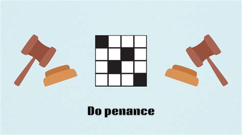 do penance crossword puzzle clue